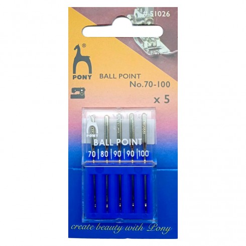 AGUJA MAQUINA 130/705H PONY 51026 P.BOLA PACK 25