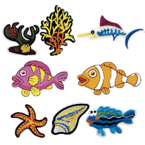 THERMO-ADHESIVE EMBROIDERY PATCH 5A BAJO DEL MAR 24 PCS