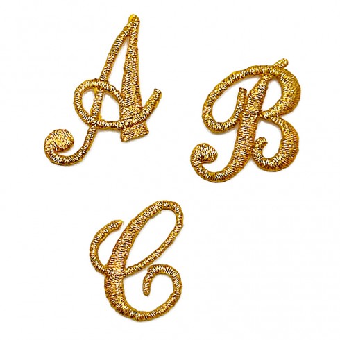 Letra L - Parches bordados de letras termoadhesivas de 3 pulgadas con  pegamento en la parte posterior, parches de apliques del alfabeto para  ropa