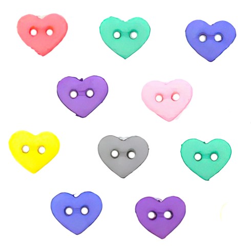 Botones dress it up 9314 micro hearts pack 3 blister