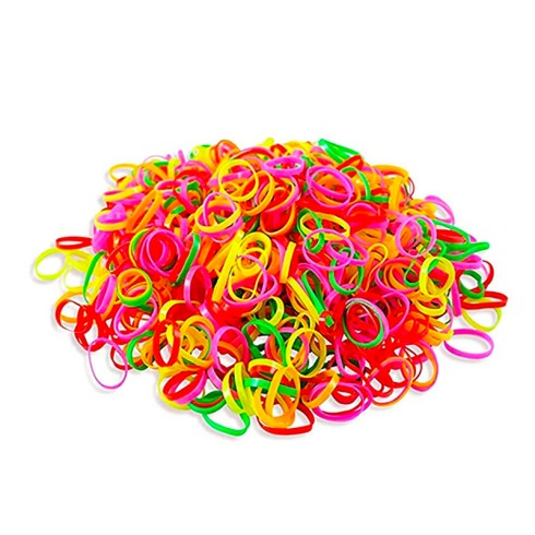 FINE RUBBER BAND SCRUNCHIES PACK 12 BLISTER