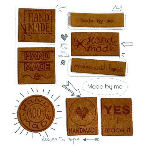 EMBOSSED SUEDE PATCHES 1002 KIT 8 PCS