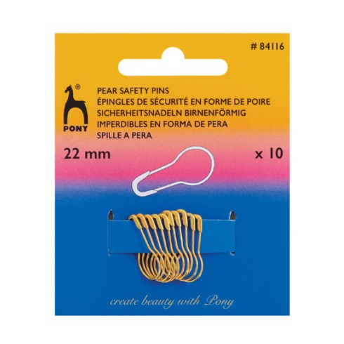 IMPERDIBLES PERA ORO 22MM 85416 PACK 5 BLISTERS