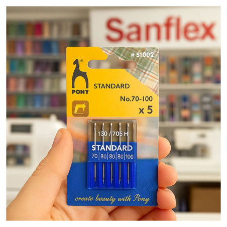 MACHINE NEEDLE 130/705H PONY 51002 STANDARD PACK 25
