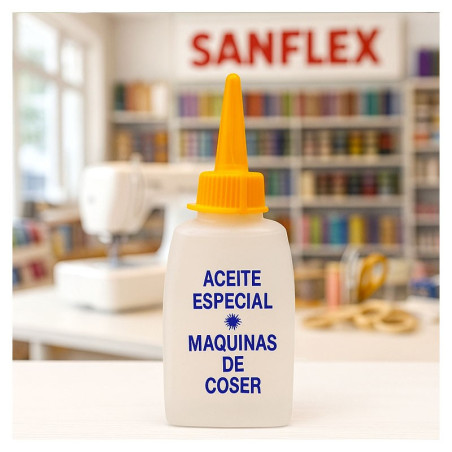 Aceite máquina coser en botellín