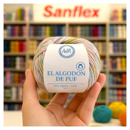 Algodon puf adr 50 gr  pack 10 uds