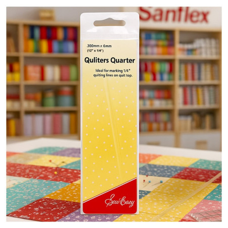 Regla quilter er184 patchwork 300mm x 6mm 5 uds