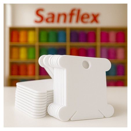 Cartoncitos de plastico para hilos pack 50 uds
