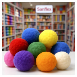 POMPONES SURTIDOS 38MM 10178-11 PACK 15 UDS