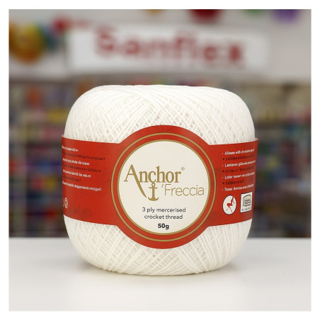 Hilo freccia 4771 50g n 12 blanco caja 4 ovillos