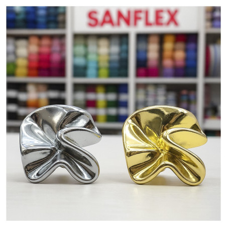 Botón anilla zamack 33 .5 17 mm nikel free pack 6