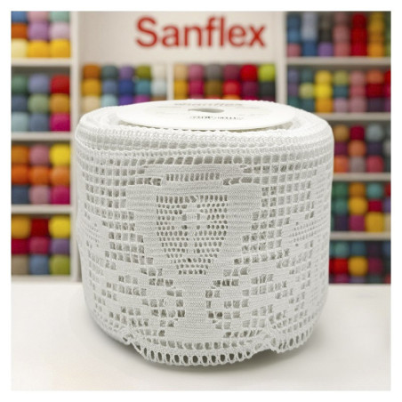 Bolillo religioso 9331 blanco pieza 25 metros