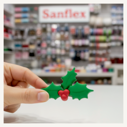 Botones dress it up 2478 holly jolly christmas 3 blister