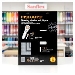 FISKARS 1059565 JEU DE RÈGLES + BASE DE COUPE + CUTTER