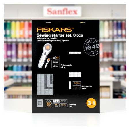 FISKARS 1059565 SET DI RIGHE + BASE DI TAGLIO + TAGLIA