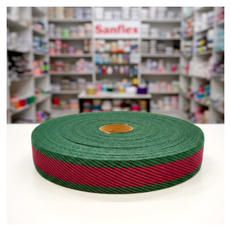 BANDE À CHEVRONS MC2134 COTON 30MM PIÈCE 15 MTS