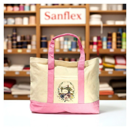 Bolsas costura - labores rosa