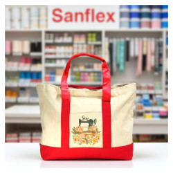 Bolsas costura - labores roja