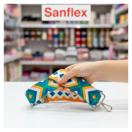 ETHNIC RIBBON HANDLE + CARABINER MC0145