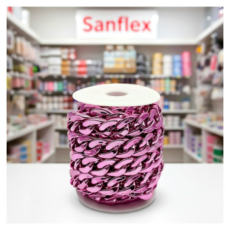 Cadena plastico fashion 2931 20mm rollo 4.5 mts