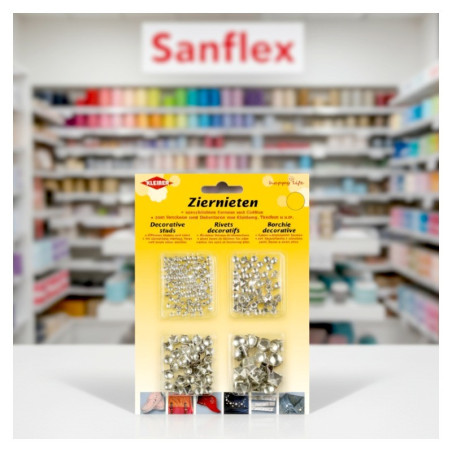 Tachuelas decorativas plata pack 100 gramos