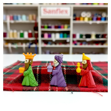 Botones dress it up 8048 we three kings 3 blister