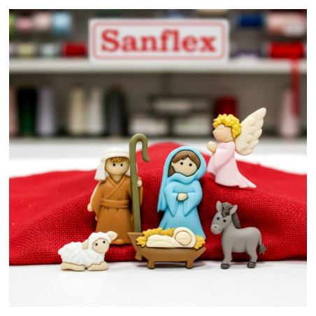 BOTONES DRESS IT UP 7473 NATIVITY 12 UDS