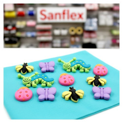 Botones dress it up 588 scrapsurt insectos 6 blister