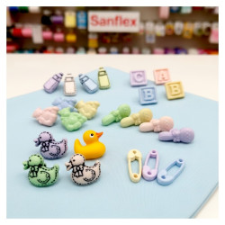 Botones dress it up 1754 scrap infantil 6 blister