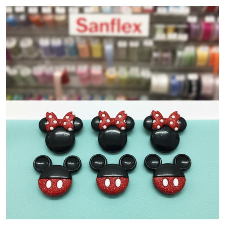 Botones dress it up 7718 scrap minnie 3 blister