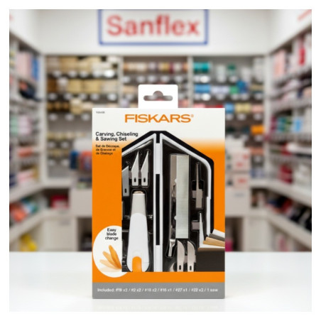 FISKARS 1024385 KIT DE BURINAGE SCULPTEUR