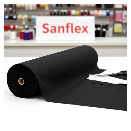 TISSU COTON SANITAIRE NOIR 150CM 10 METRES
