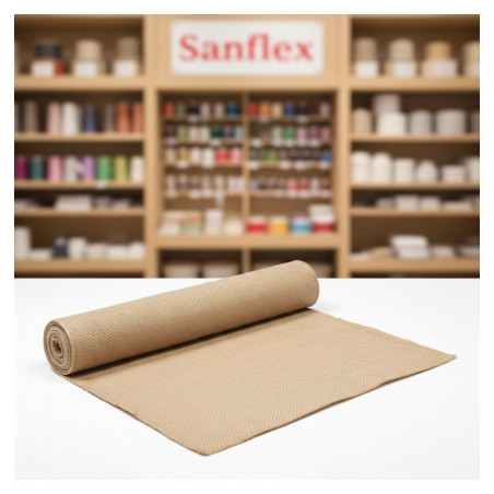 NATURAL BURLAP 380530 WIDTH 1 M PIECE 10 METERS