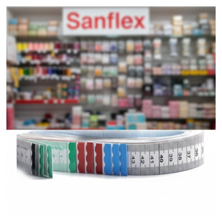 Cinta métricas sanflex multicolor surtido pack 12