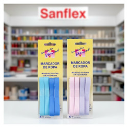 Cinta marcar ropa sin boli colores 4 m pack 6 uds