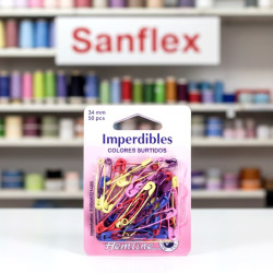 Farbige Sicherheitsnadeln - Packung 5