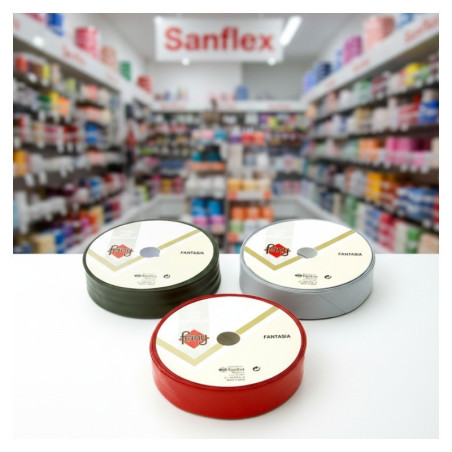 Cinta al bies de polipiel 18mm pack 25 metros