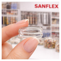 Transparent Plastic Hook Pack 25