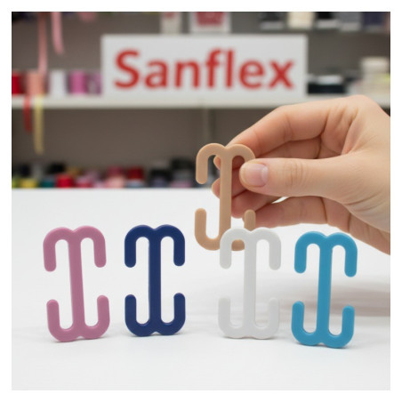 Clip secret cruza tirantes plastico pack 5 blister