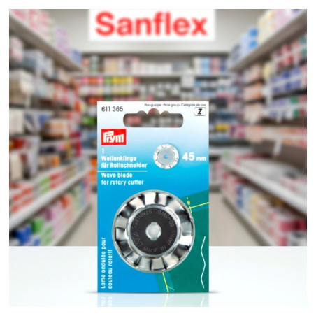 Cuchilla cutter maxi ondulada 611365 prym 45mm