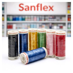 Hilo sanflex poliester 100 metros caja 10 bobinas