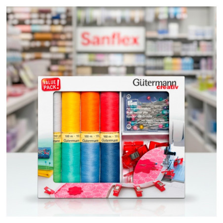 KIT PER CUCITO 734568 SPOLINE + MOLLETTE + SPILLI