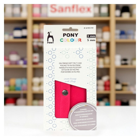 Estuche fieltro puntas intercambiables colour pony