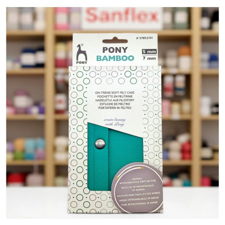 Estuche fieltro puntas intercambiables bamboo pony