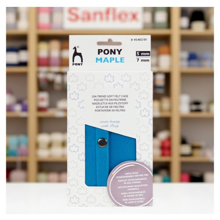 Estuche fieltro puntas intercambiables maple pony