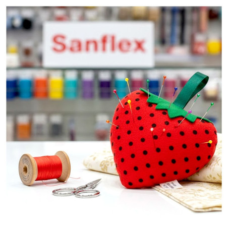 Alfileteros acolchados af0021  fresas pack 6 uds