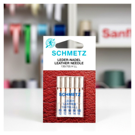 Aguja maquina schmetz 705 piel 1 blister
