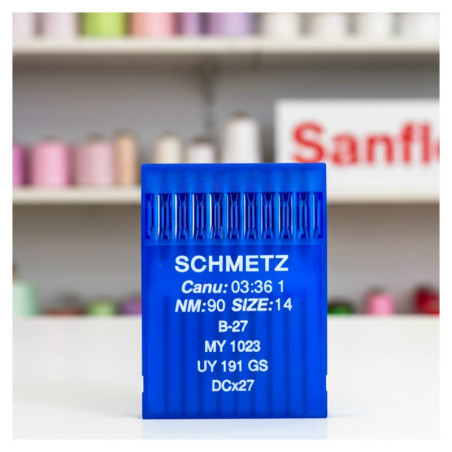 Aguja maq schmetz 27 overlock remallar pack 10