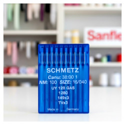 Aguja maquina schmetz 128 gas recubridora pack 10