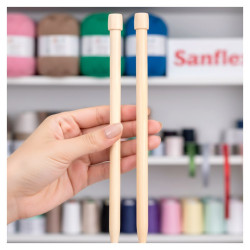 Bamboo Knitting Needles 34 cm Nº 0 - 15